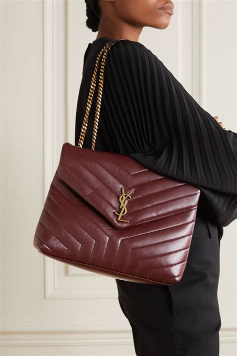 ysl bag burgundy